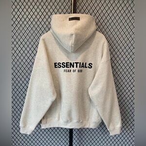 Essentials light Gray Hoodie Medium